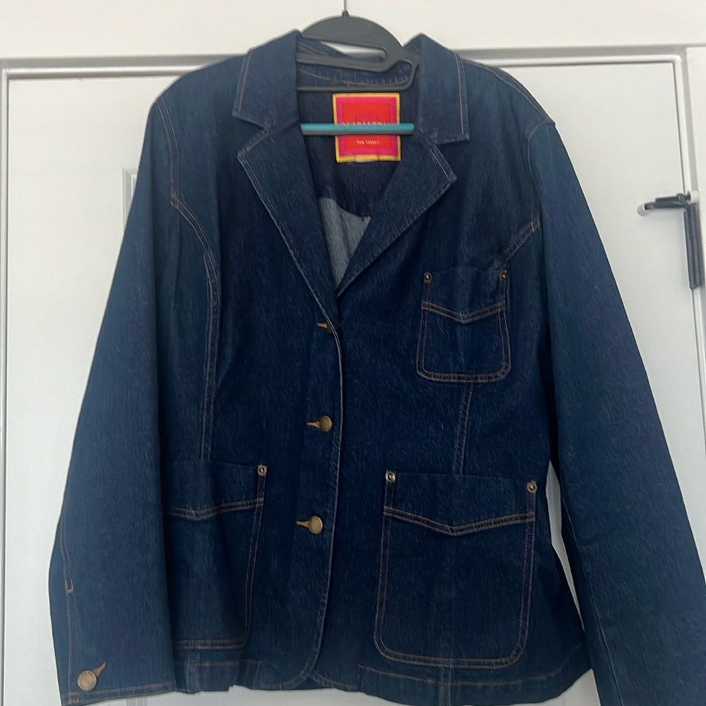 Denim blazer jacket size large